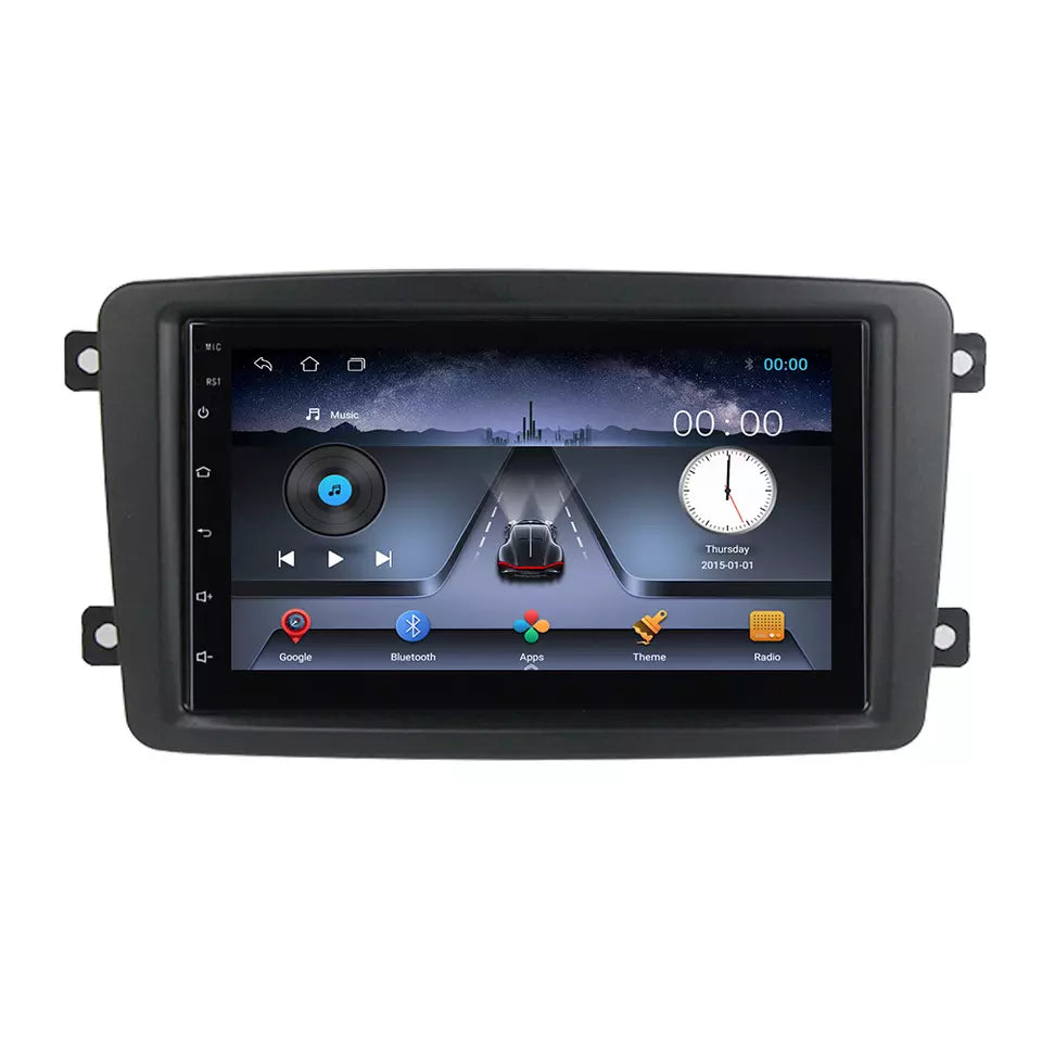 Rádio Estéreo Android GPS Mercedes Benz