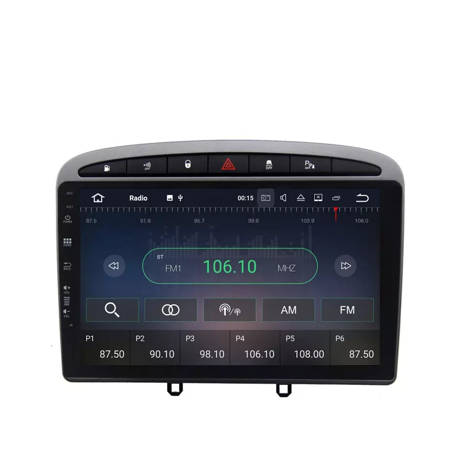 Peugeot 308 408 Reproductor Estereo Android GPS