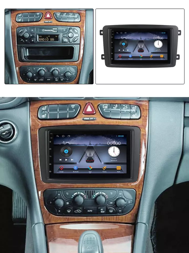 Rádio Estéreo Android GPS Mercedes Benz